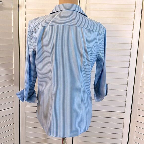 Land's End No Iron Oxford Shirt Size 8 Pin Point NWOT - Picture 12 of 12